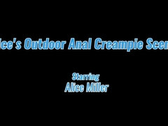 Alice Miller Outdoor Butt Fucking Creampie POV