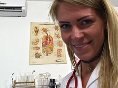 Nurse Claudia Mac Pussy Show