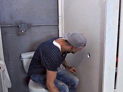 Bathroom Glory Hole Legal teen Sucks off Big Cock
