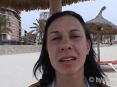 Strand Schlampe Jessica in Arenal Mallorca