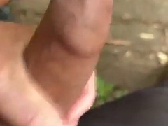 Married men cheating on their wives in the park. He couldnt resist my cock