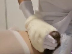 Trap Kitty cums in her diaper