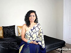 Tamil Desi Aunty gets naughty in boss's office & begs for his cock