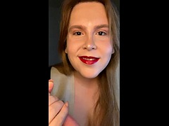 BBW Tgirl talks dirty, toys and squirts