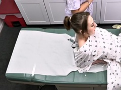 Busty nurse shares the doctors cock with the patient