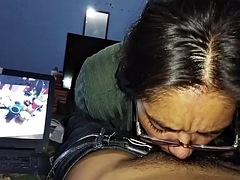 Amatør, Pik sutte, Brunette, Latinsk, Mexican, Pov, Ridning, Kone