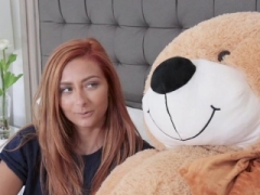 ExxxtraSmall - Excited Petite Teenage Has an intercourse Stuffed Teddy Bear