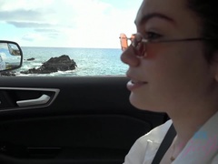 Lenna travels to Hawaii and gets right to the nude beach.