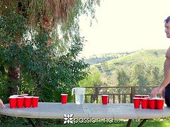 Sydney Cole gets pounded hard in Pong-fueled Strip Ale frenzy!