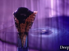 Ice Cream amp  BBC make Purple Haired Winter go 69