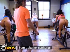 Rose Monroe's Sexy Fitness Session with Legendas in Portuguese with Brick Danger