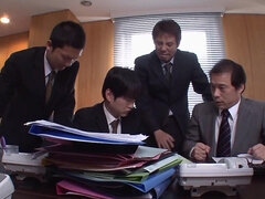 busty Hitomi Tanaka harcore office gangbang