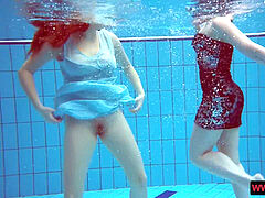 fat boobed wooly and tattoed teens in the pool