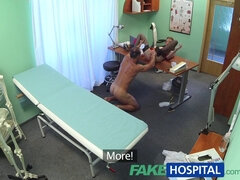 Chelsie Sun gets her pussy filled with hot cream while being an examined patient at FakeHospital