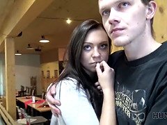 Naughty Bowling Teen licks money while being cuckolded in POV reality clip