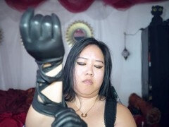 Mistress Mara's Sensual ASMR Leather Gloves Experience