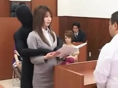 Those crazy japanese dame lawyer laid by invisible shadow