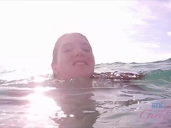 Ashely makes it to the nude beach in Hawaii!