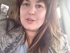 BBW belly stuffing in a car part 2