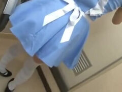 Japanese teen maid upskirt