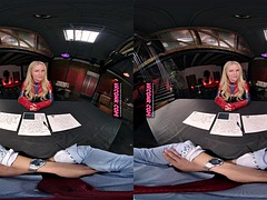 VR Conk Captain Marvel Cosplay Blonde MILF Parody VR Porn