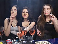 Chica, Gay, Lesbiana, Ruso, Fumando