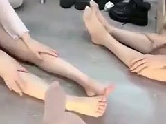 Chinese lesbian roommate foot fetish