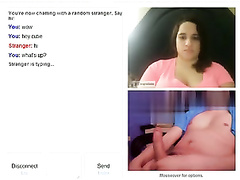 Tugging with ultra-cute rotund on omegle