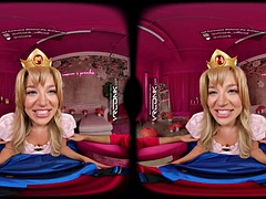 VR Conk Sexy Blake Blossom Gets Pounded Hard In Mario Princess Peach Cosplay VR Porn Parody