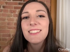 Cum on face joi, point of view, facial joi