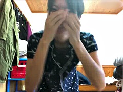 Amateur, Mignonne, Japonaise, Masturbation, Solo, Étudiant, Adolescente, Nénés