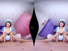 Shameless asian maid VR crazy xxx clip