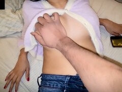 素人, アラブ, フェラチオ, 浮気者, 小柄, オマンコ, ストッキング, ティーン