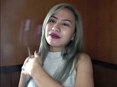 Filipina amateur lets old man cum in her pussy