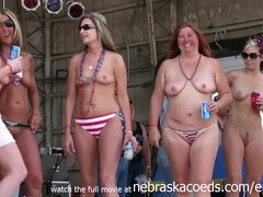 amateur girls with bare breasts on the stage