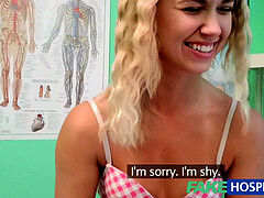 FakeHospital ultra-cute blonde teen with soft young congenital bod