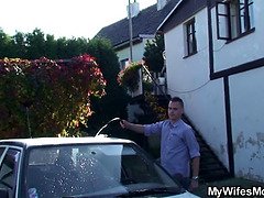 Vakker, Blond, Barmfager, Cougar, Milf, Mamma, Realitet, Stemor