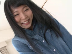 Young Japanese Yui Kawagoe shows her pussy close up