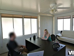 VIP4K. Stripper cant pay rent and comma so why did she come to fuck the loan officer