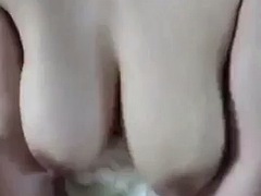 Big breasted Korean villain, so much milk from her breasts for a lucky boyfriend, oh my god!