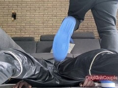 Dominate Master trains gay slave with CBT and intense humiliation