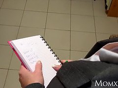 Estate agent MILF wakes and fucks horny student