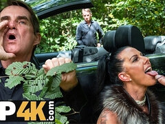 デカチン, 茶髪の, 車, カップル, チン, Hd, 熟年, 淫乱熟女