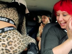 Man thrusts into blonde's muff and then brunette fists it