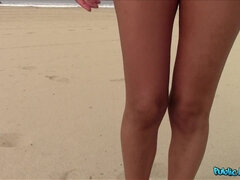 Amateur, Plage, Éjaculation interne, De plein air, Pov, Public, Chatte