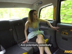 Penelope Cum takes a deep dicking from a huge cock in fake taxi