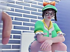 3 dimensionaal, Anaal, Grote lul, Sperma, Sperma in gezicht, Gapende, Hardcore, Tieten likken