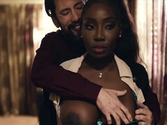 Africano africana, Bundão, Peitos grandes, Closeup, Ébano negroa, Interracial, Mãe gostosa, Meias finas