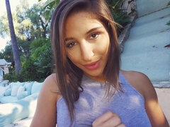 Abella Danger gets anal fucked in blue pantyhose