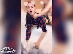 Snapchat kitty fucks and get creampie - Solazola